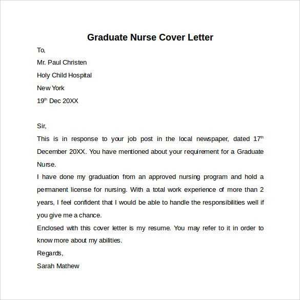 cover letter template nurse practitioner