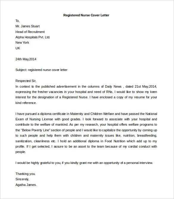 cover letter template nz
