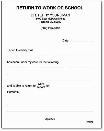 covid return to work letter template