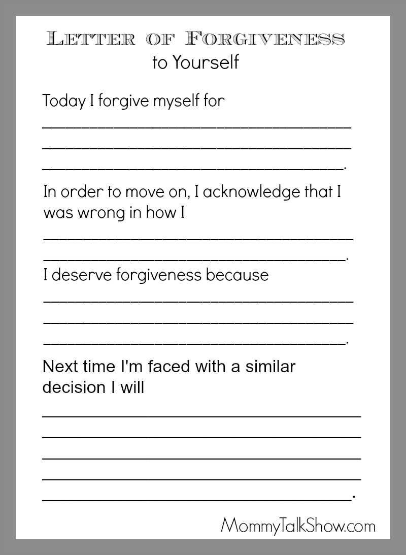 credit forgiveness letter template