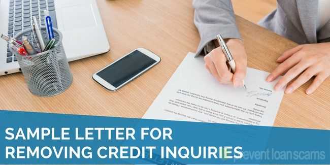 credit inquiry removal letter template pdf