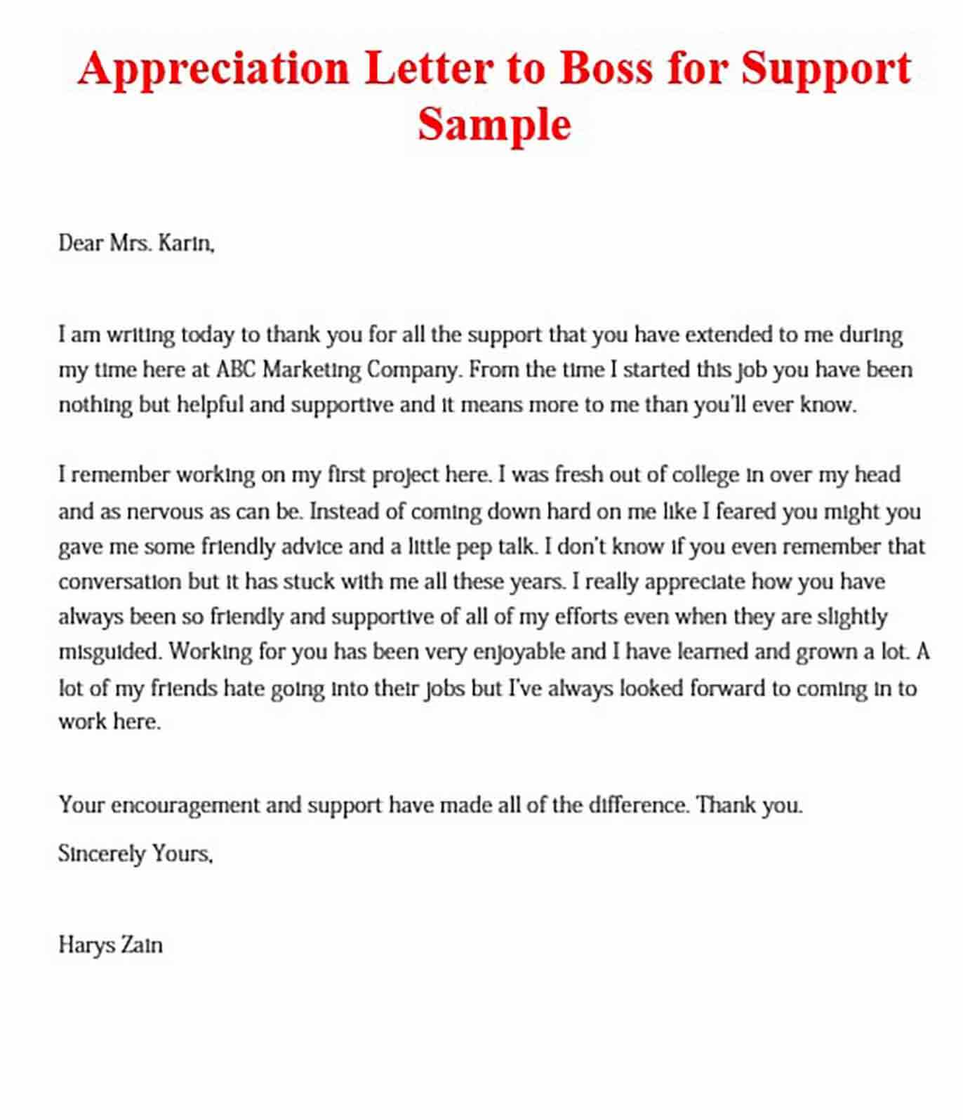 customer appreciation letter template