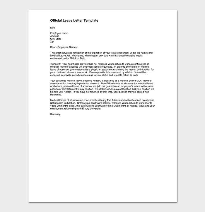 customer letter for departed employee template