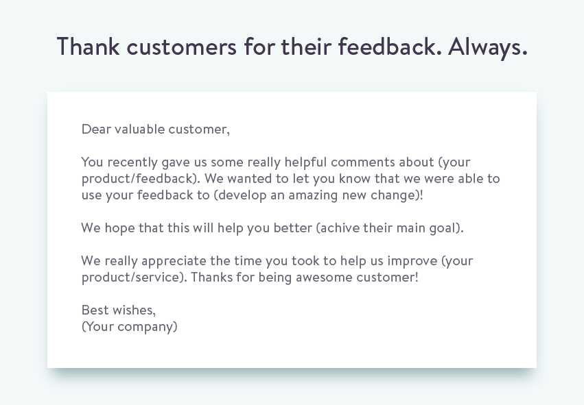 customer thank you letter template