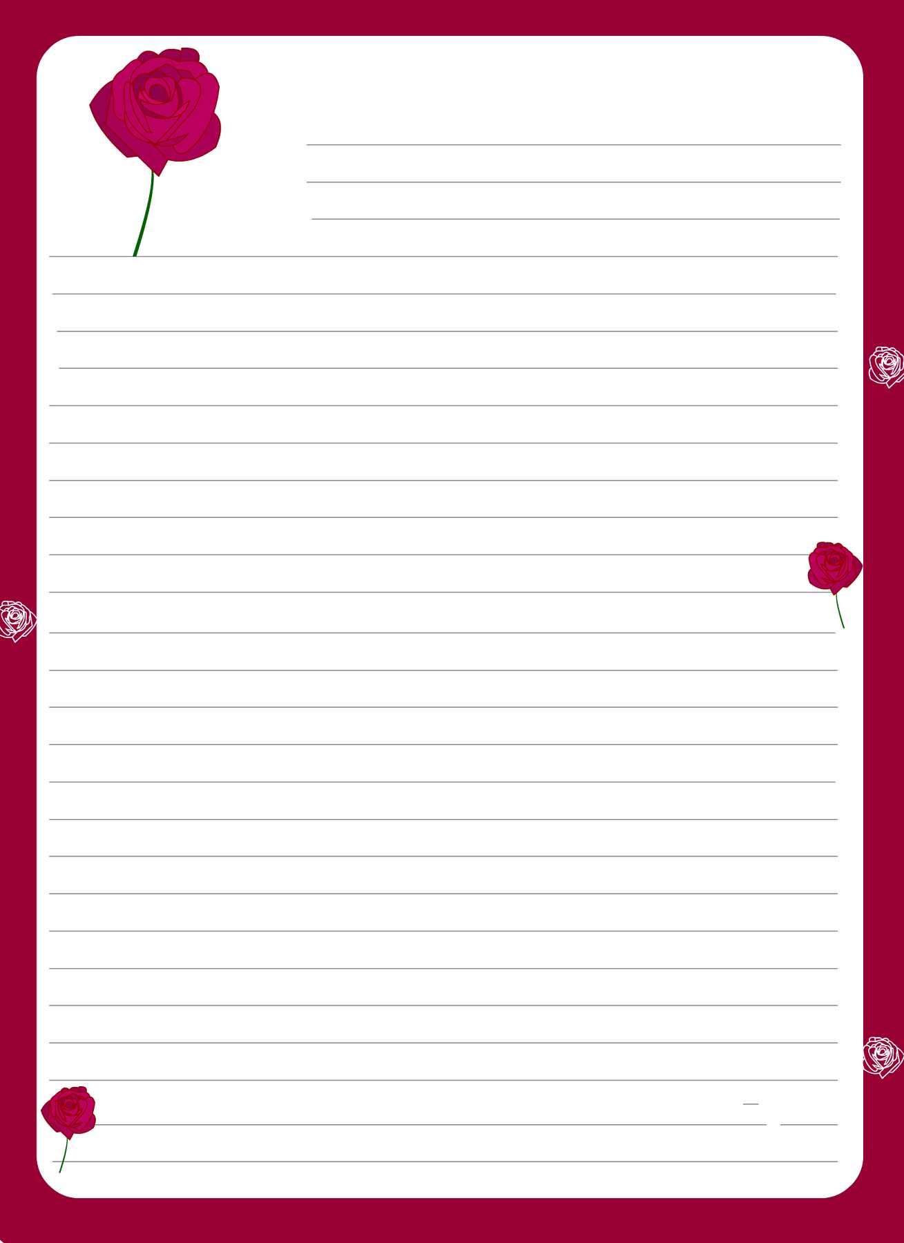 cute letter template
