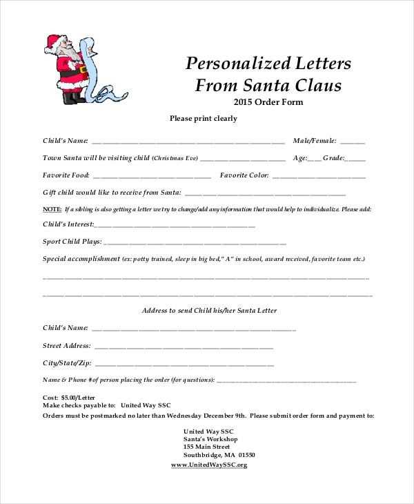 warning letter from santa template word