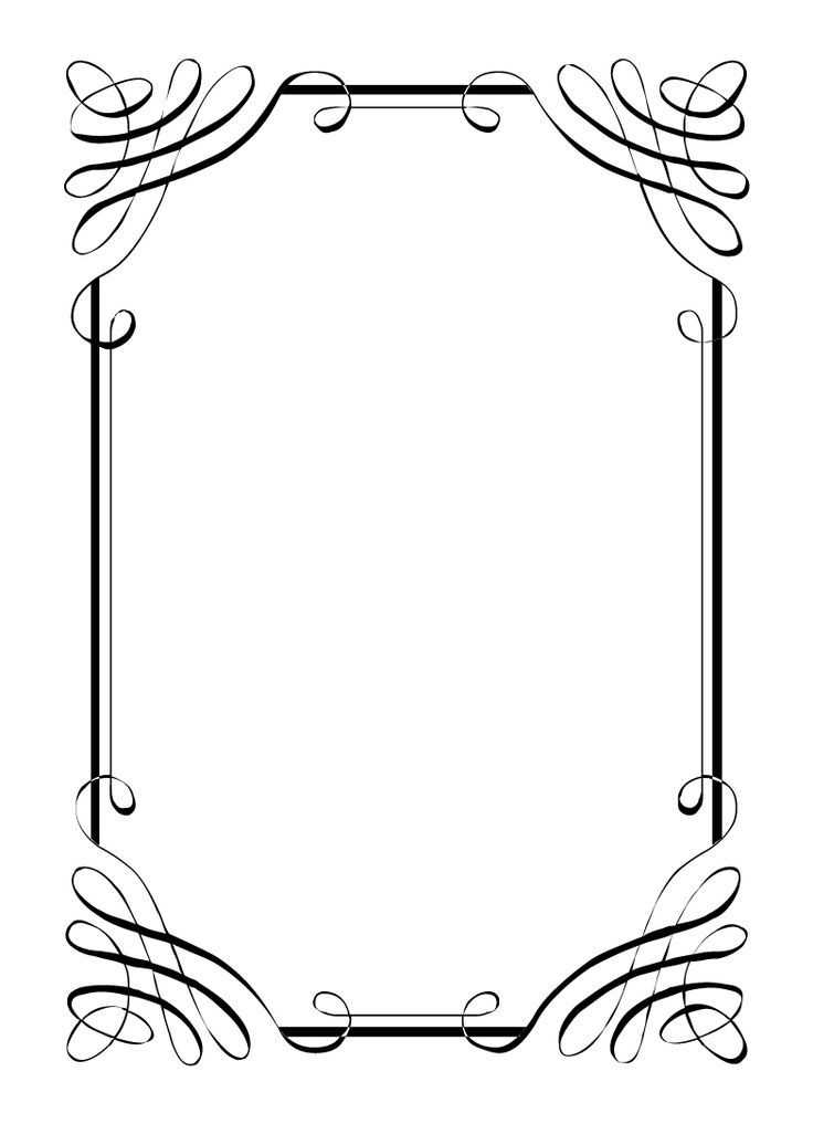 letter frame design template