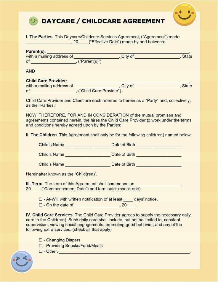 daycare letter to parents template