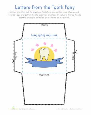 template letter from tooth fairy