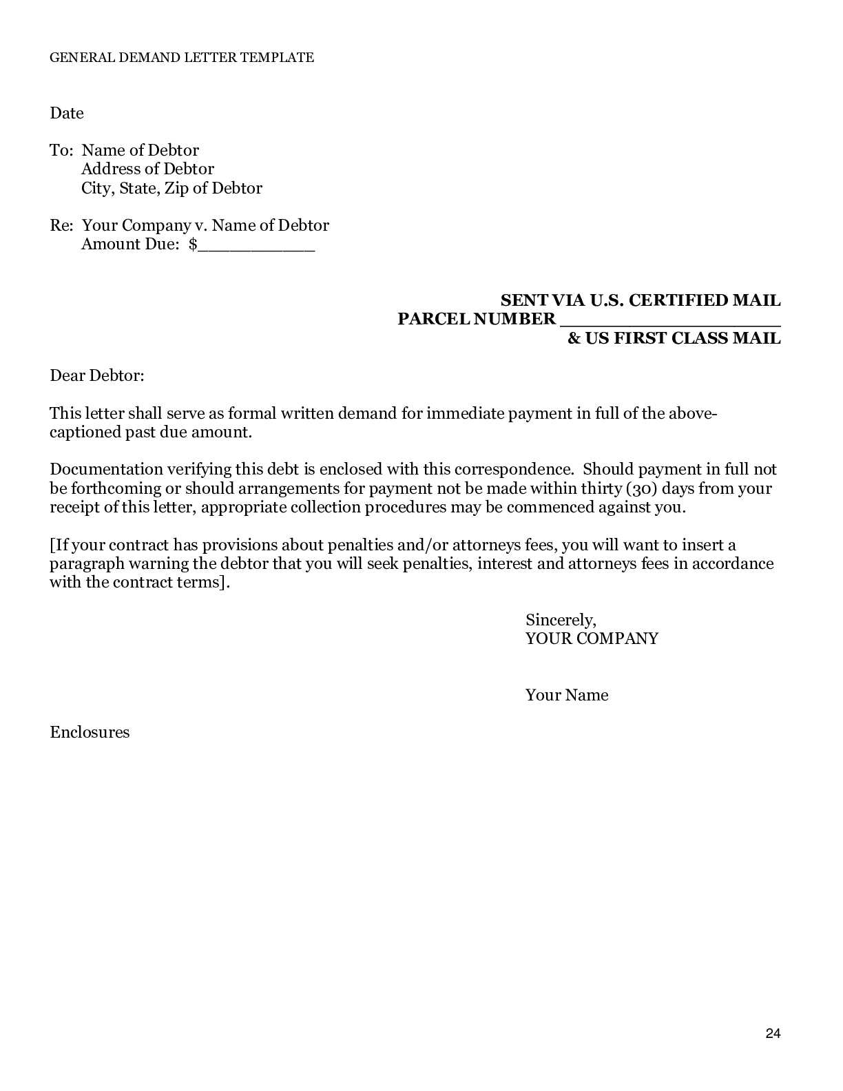 demand letter california template