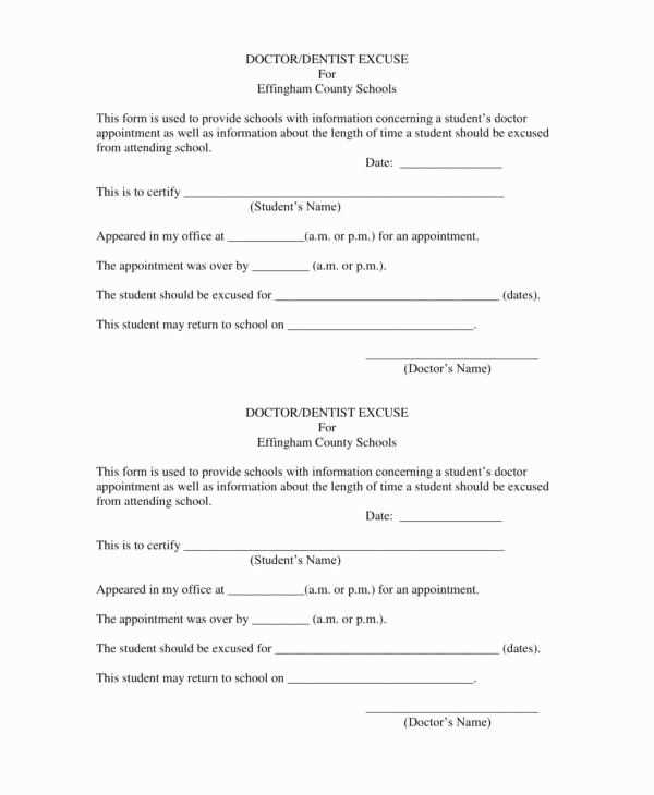 dentist appointment letter template