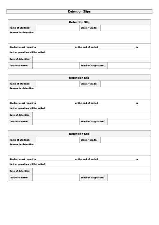 detention letter template