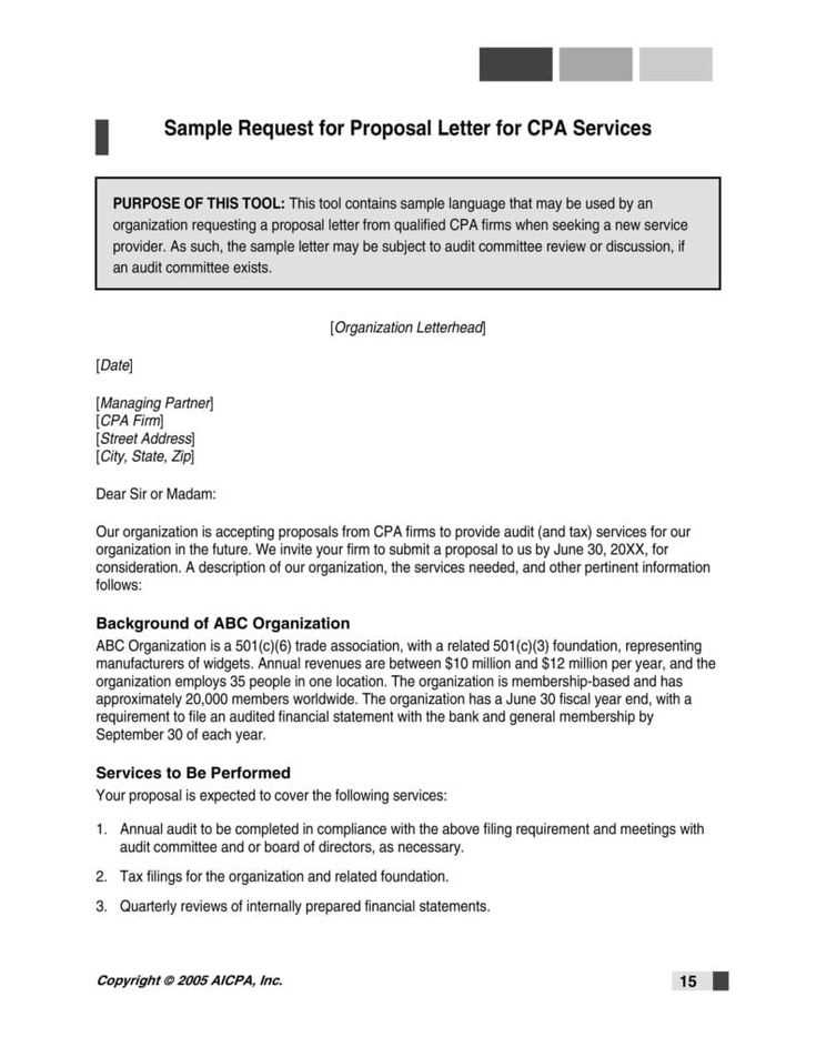 rfp letter template