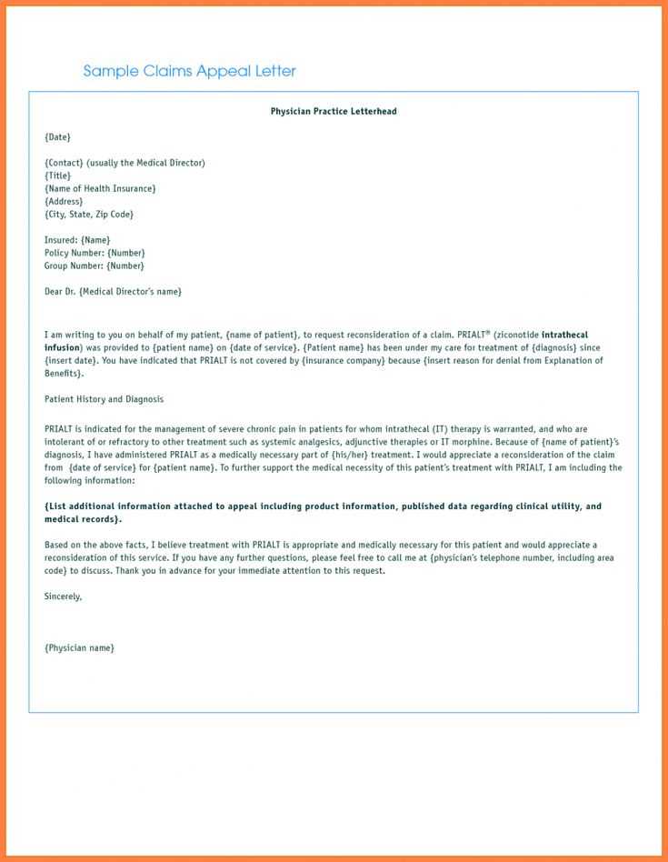 disability insurance appeal letter template