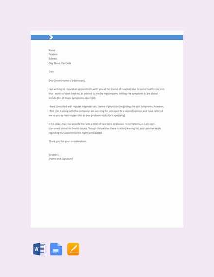 doctor letter template