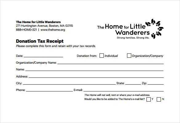 donation letter template for tax purposes