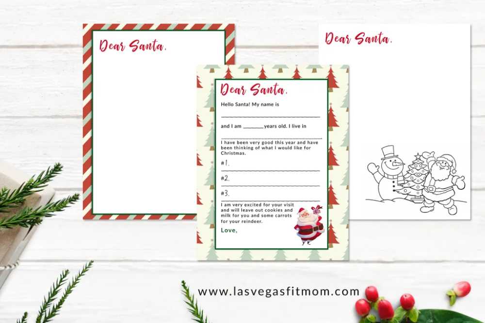 downloadable santa letter template