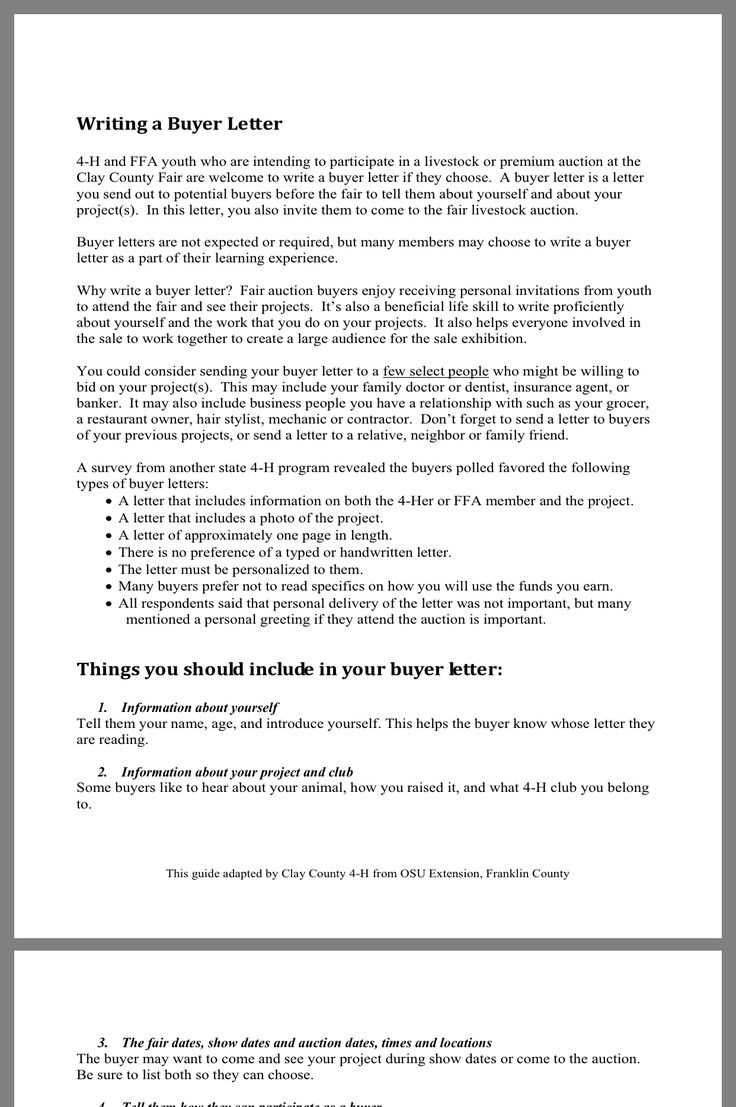 cash buyer letter template