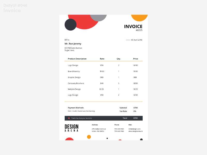 invoice letter template free