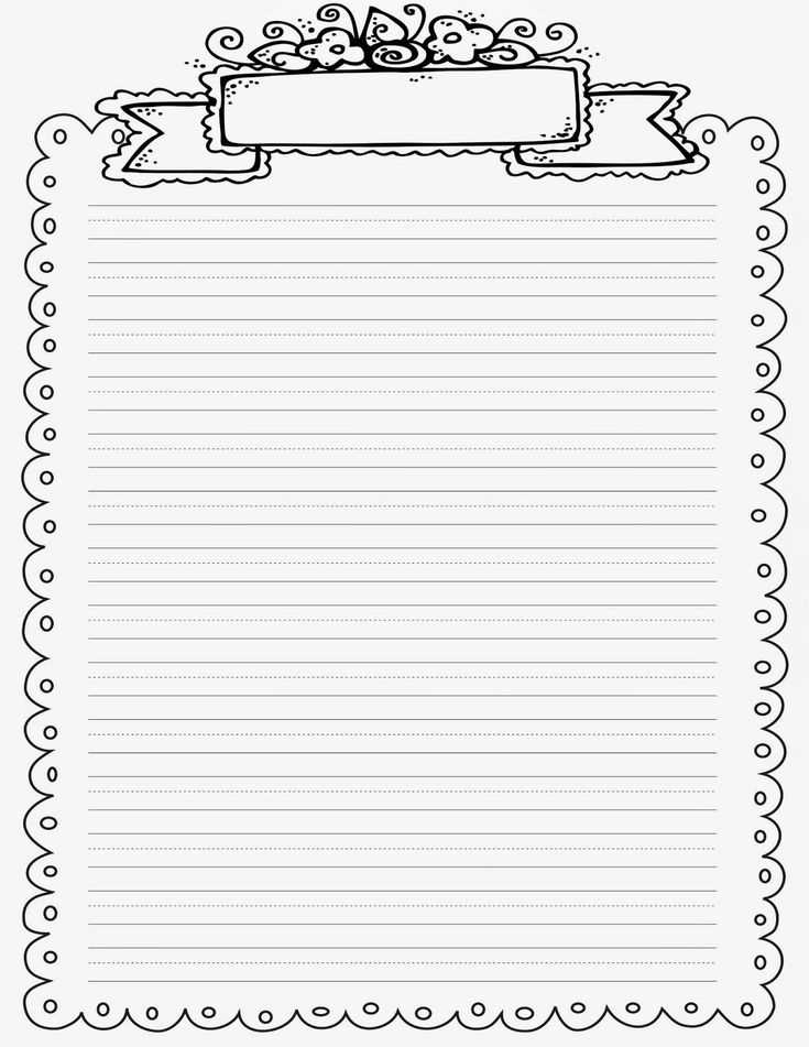 beautiful letter paper template