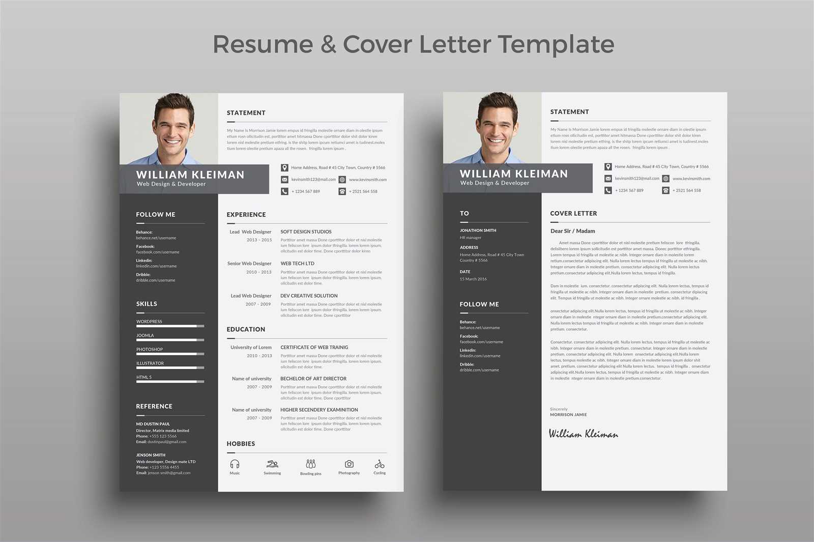 figma cover letter template