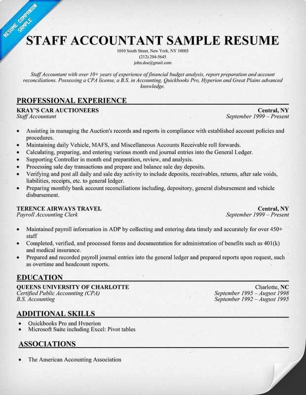 staff accountant cover letter template