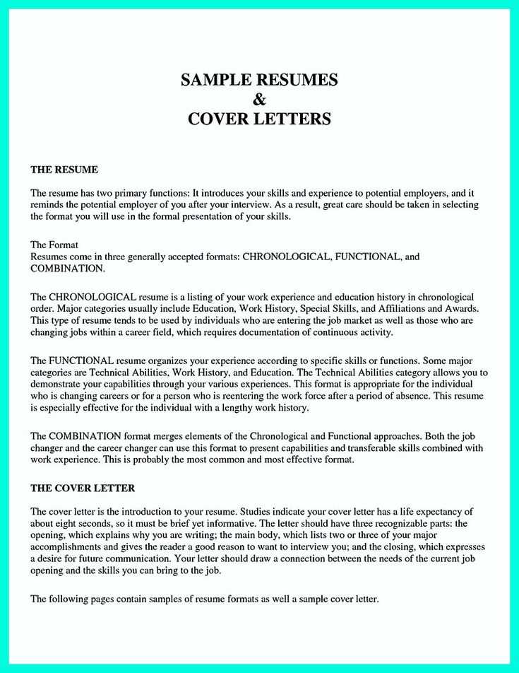 download resume cover letter template