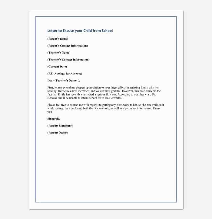 parent letter from teacher template