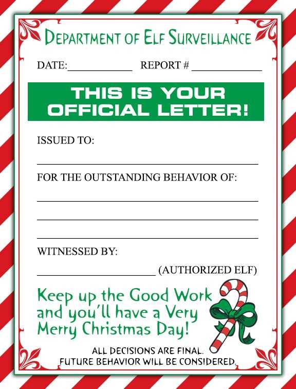 elf letter to santa template