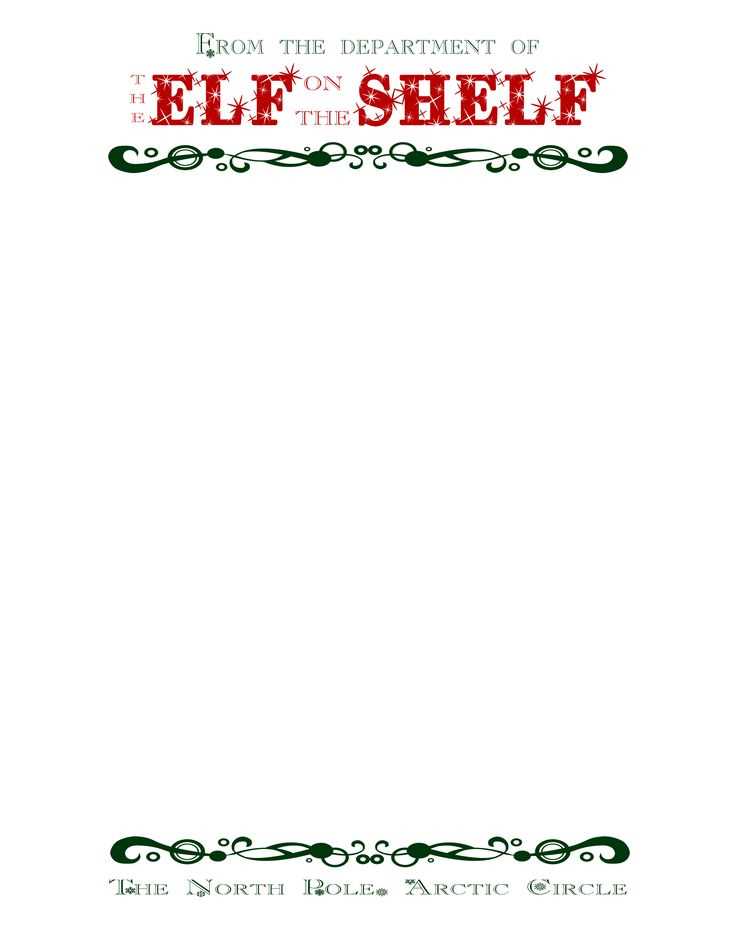 elf on the shelf template letter