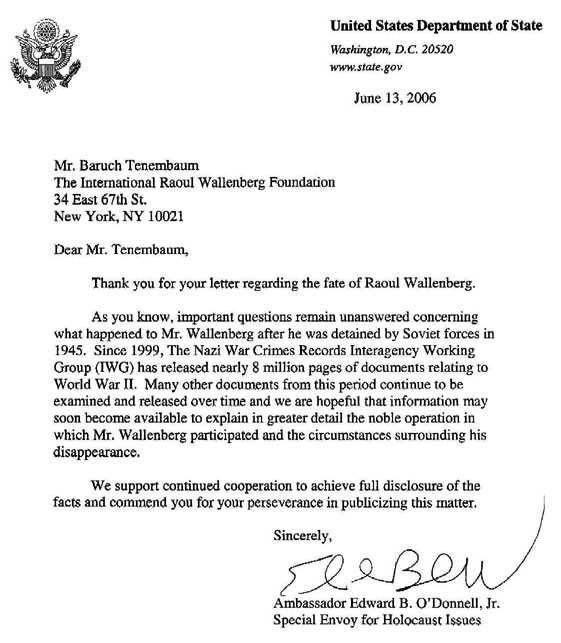 embassy letter template