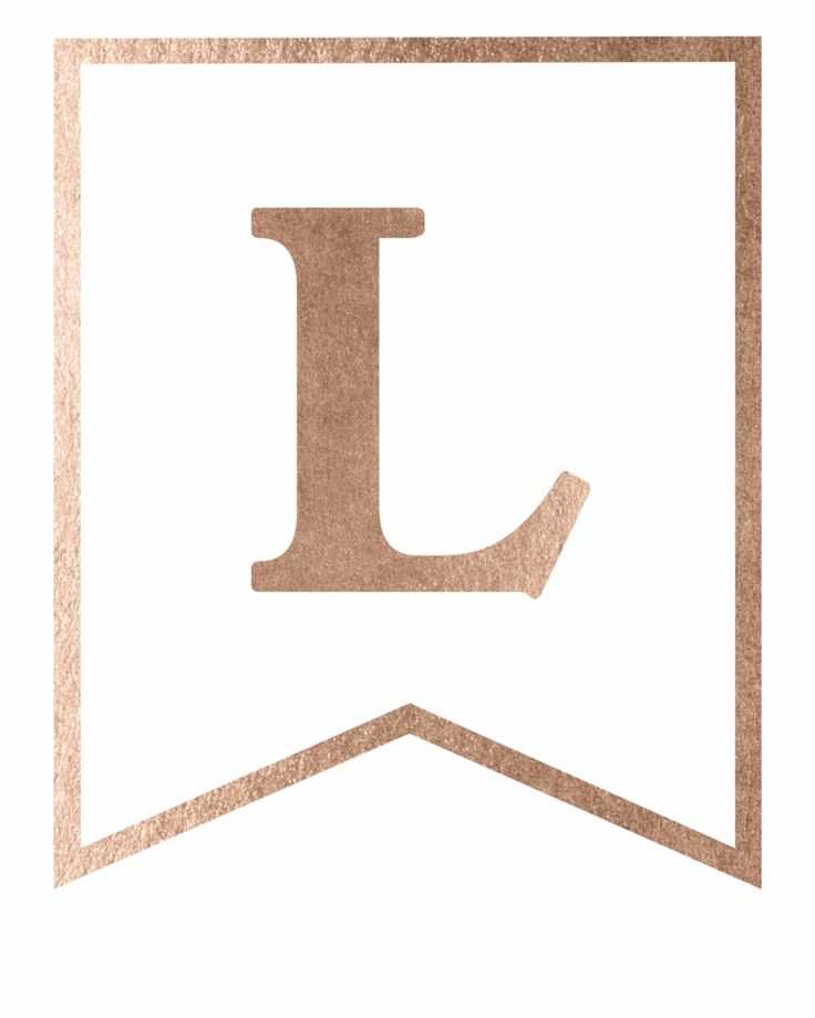 gold letter template