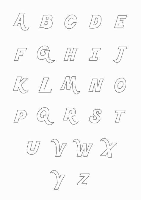 fancy letter free printable alphabet stencils templates