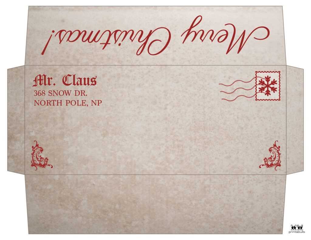 free letter from santa envelope template