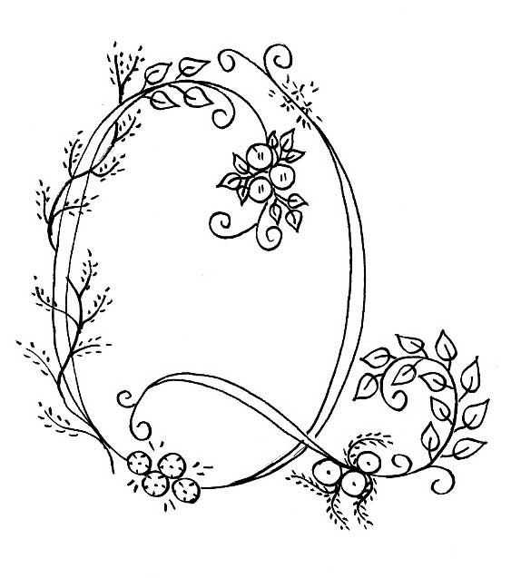 hand embroidery letter templates