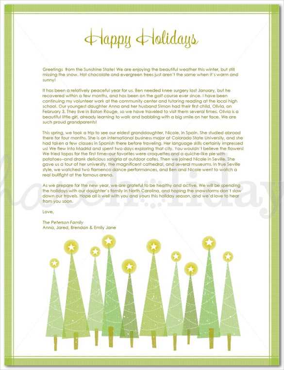 festive letter template