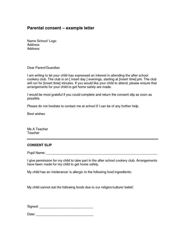 letter of no contact template