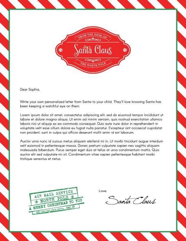 santa warning letter template