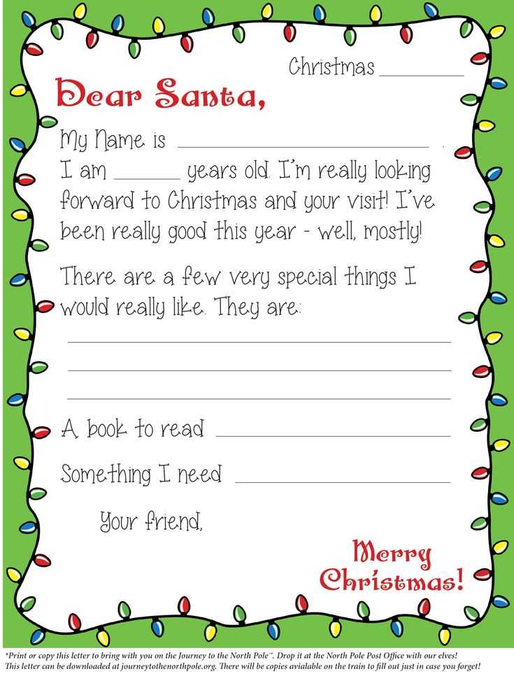 letter to santa template word