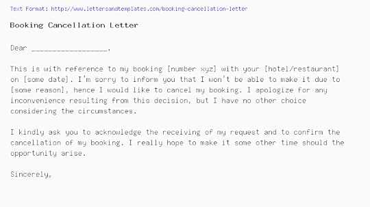 flight cancellation template letter