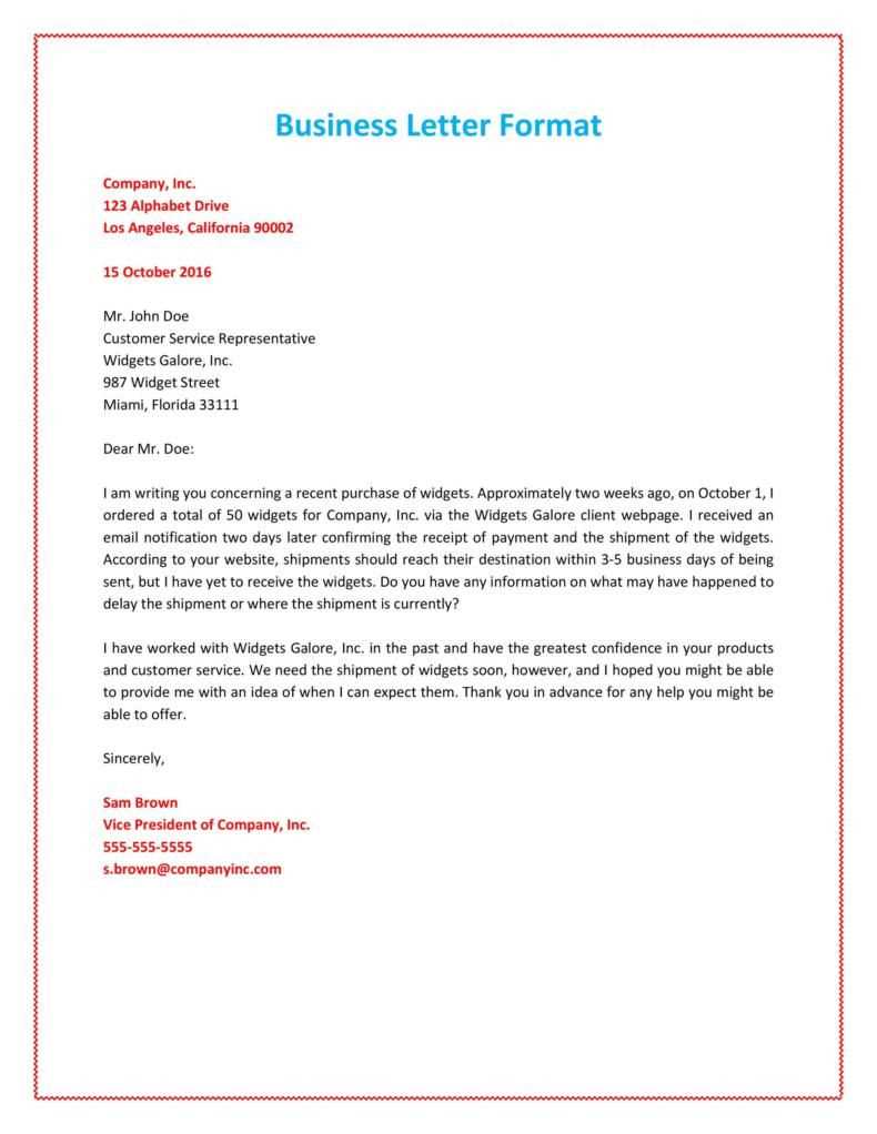 formal letter latex template