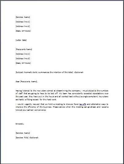 formal letter to irs template