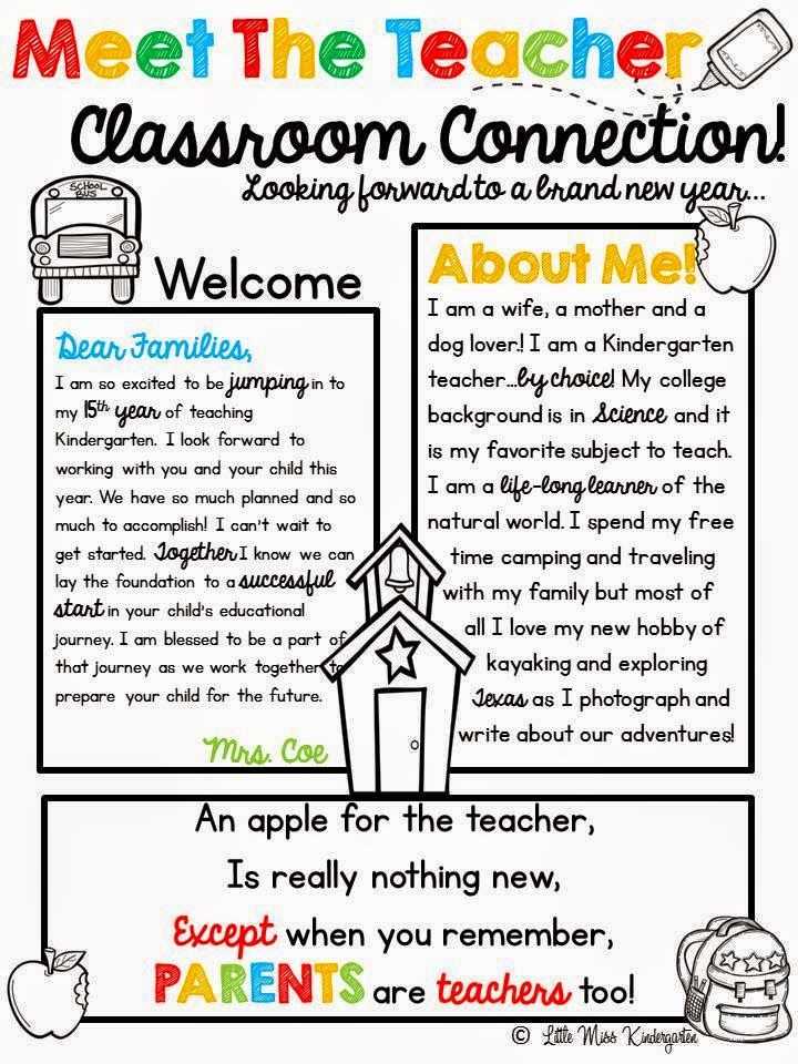 preschool teacher welcome letter template