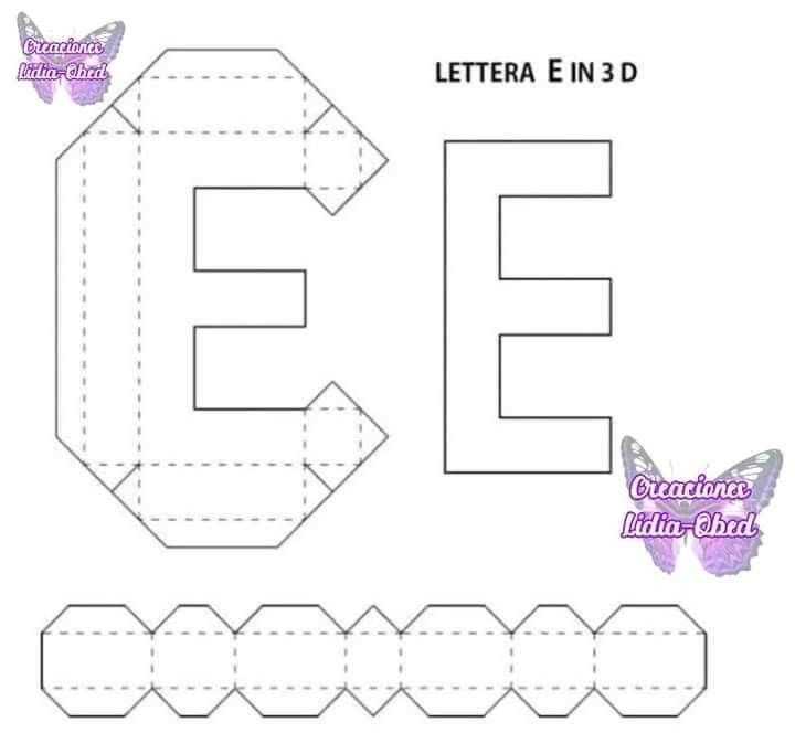 free 3d letter template for cricut