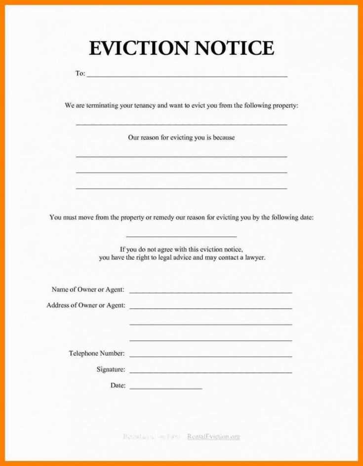 eviction letter template pdf