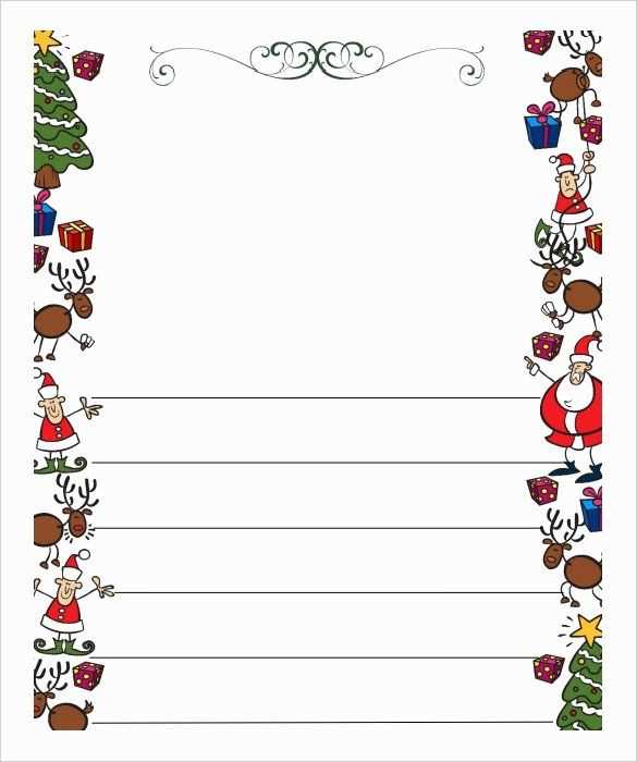 free christmas santa letter template