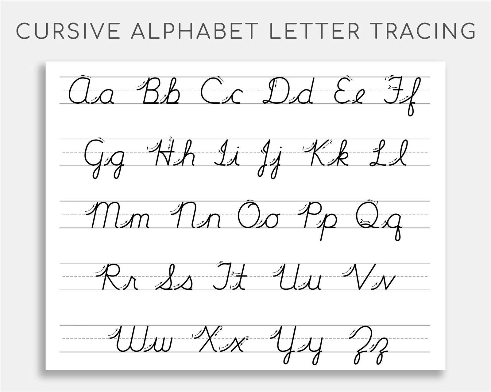 free cursive letter templates