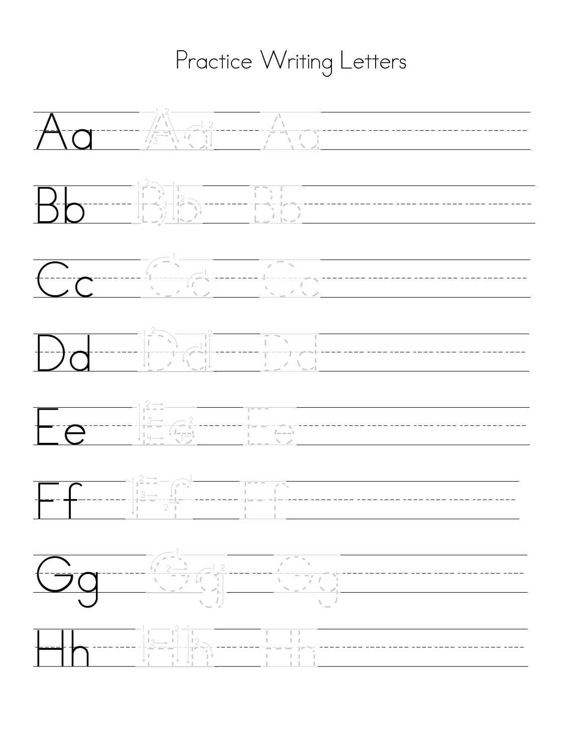 free letter writing template for kindergarten