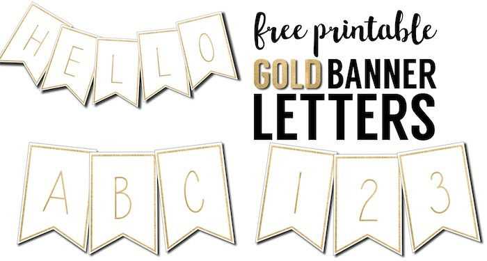 banner letter template