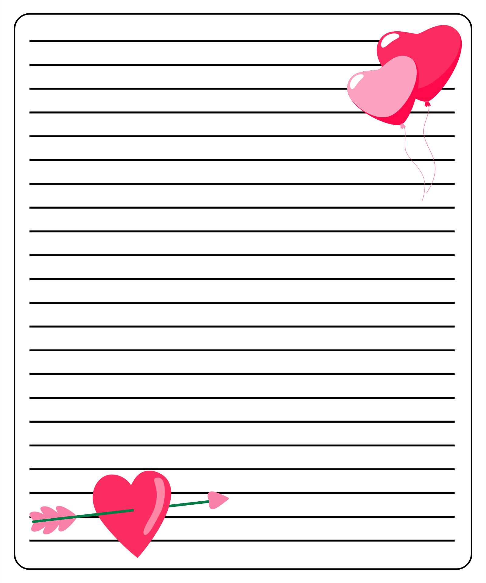 love letter design templates free download